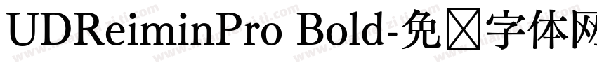 UDReiminPro Bold字体转换